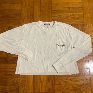 Brandy Melville Cropped Long Sleeved Tee